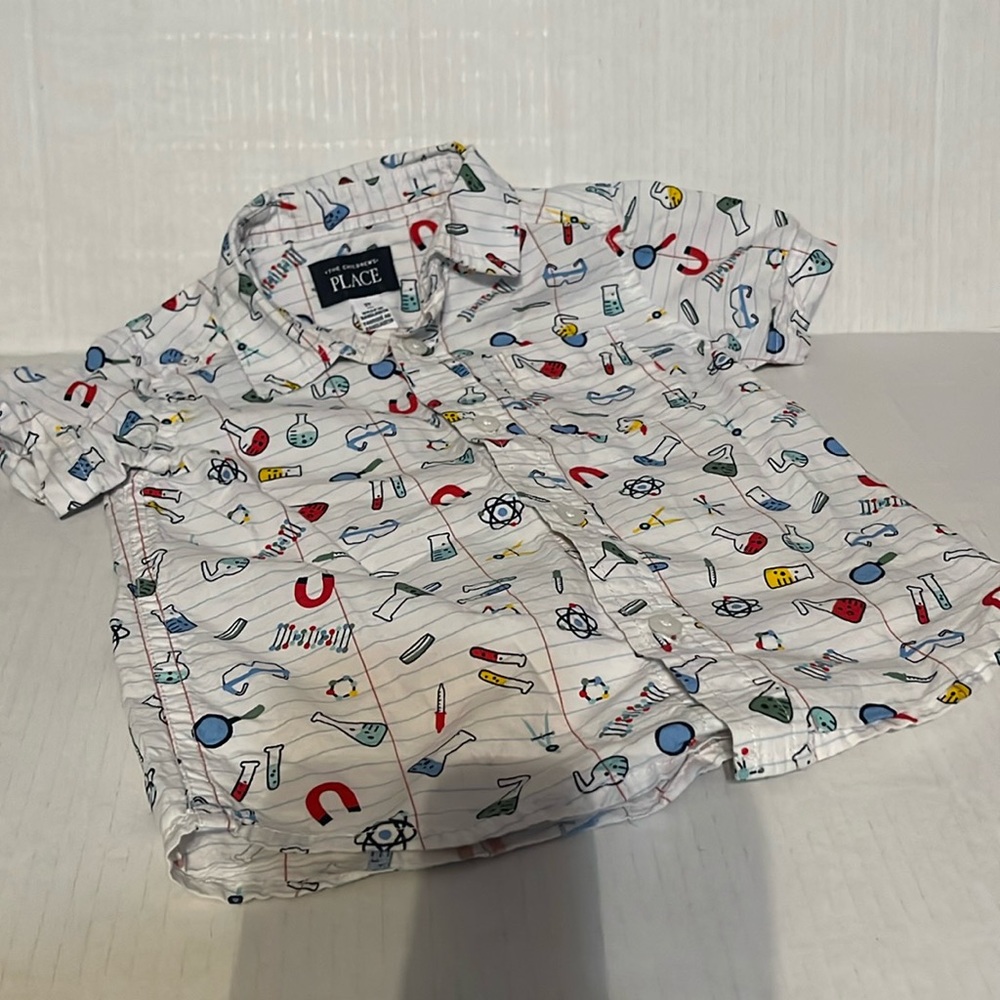 Children’s Place size 2T white button down shirt. LIKE NEW